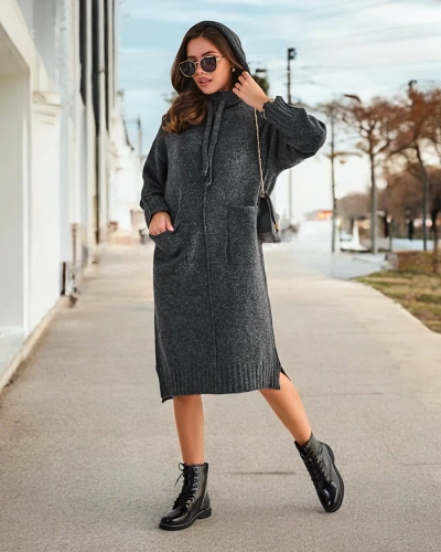 Robe pull longue pour femme de la marque Royalfashion