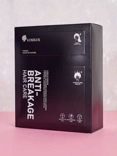 Masque vapeur Luxelux pour les cheveux avec une forte teneur en protéines plus sérum