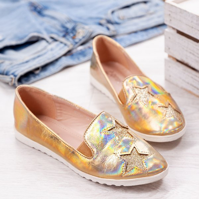 Slip doré avec étoiles Jovi - Chaussures