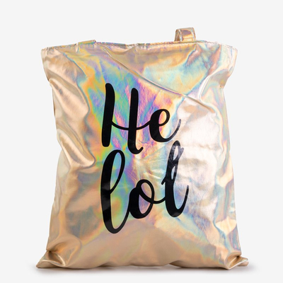 Sac bandoulière holographique doré - Sacs à main