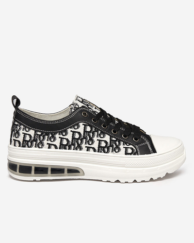 Sneakers Livia en Noir et Blanc avec Plateforme