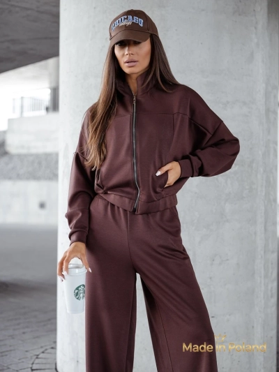 Ensemble de survêtement en viscose pour femmes Long Waves