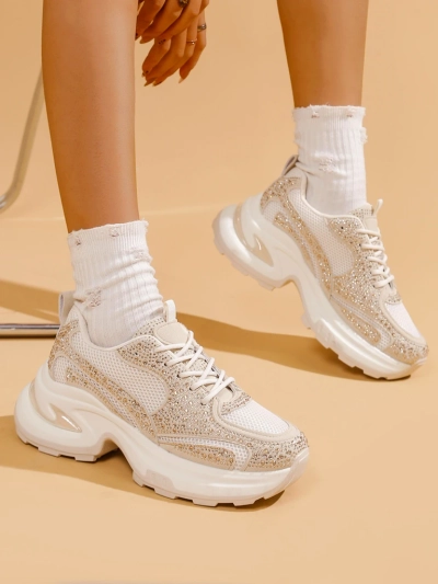 Baskets de sport pour femmes Royalfashion avec des strass Bloss