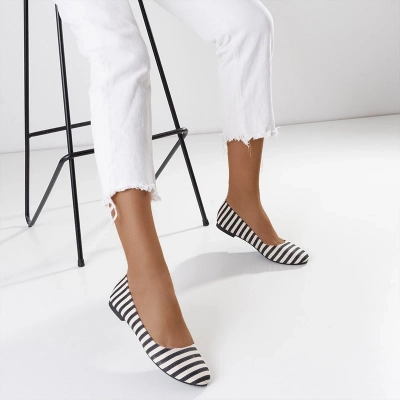 Ballerines femme beiges et noires Neptun - Footwear