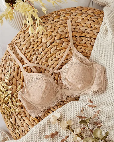 Royalfashion Soutien-gorge femme avec bretelles décoratives