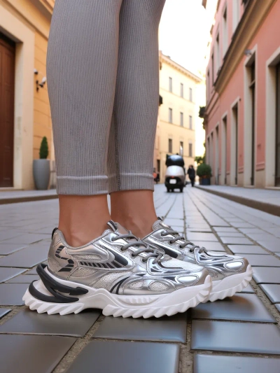 Royalfashion Baskets Vernies pour Femmes Leysi