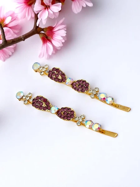 Royalfashion Épingles à cheveux avec strass et petits nœuds Tiny Bows