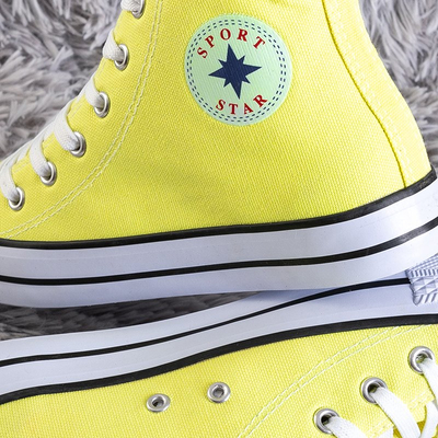 Baskets montantes femme jaunes Inter - Footwear