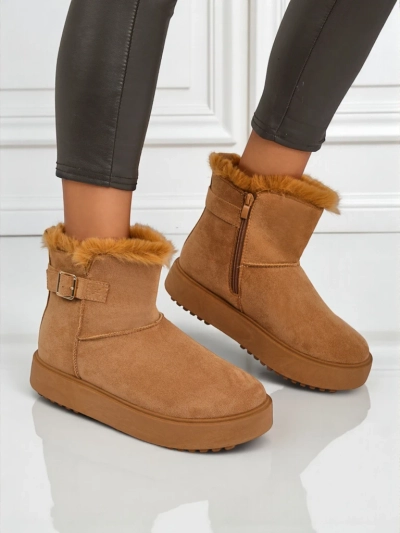 Royalfashion Bottes courtes de style bottes de neige pour femmes Aurelia Classico