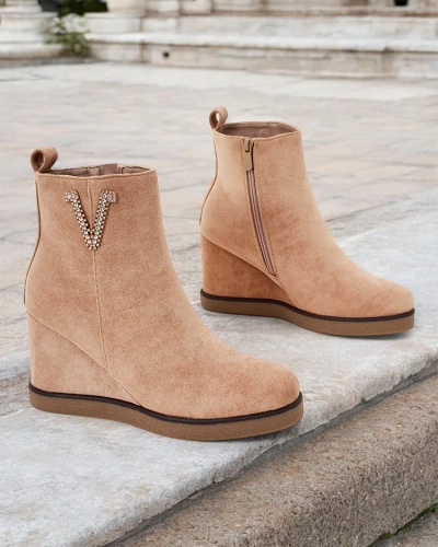 Royalfashion Nerias Bottes à talons pour femmes