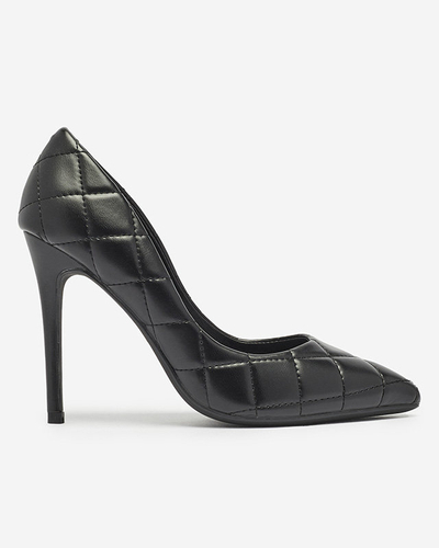 Escarpins matelassés pour femmes de couleur noire Duclisa- Footwear