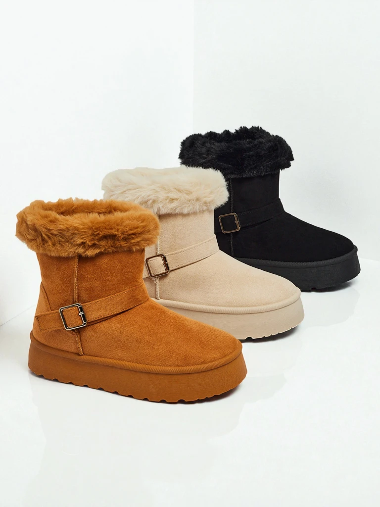 Royalfashion Bottes courtes de style bottes de neige pour femmes Myrelle