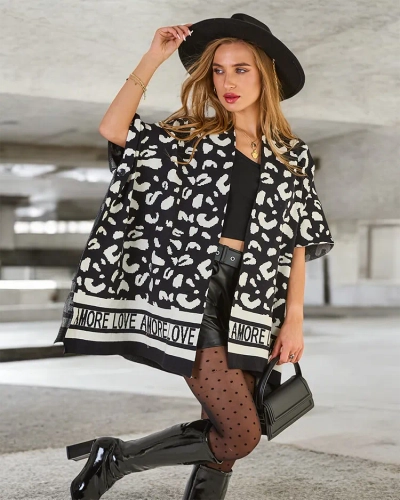 Royalfashion Poncho imprimé pour femme
