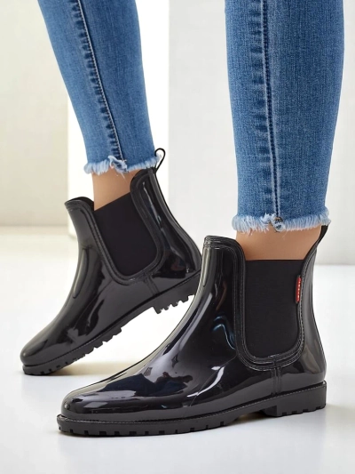 Bottes de pluie laquées Royalfashion pour femmes Rissma