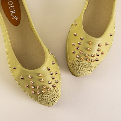 Espadrilles jaunes pour femmes avec jets Edmaria - Footwear
