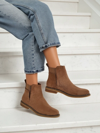 Bottines Chelsea pour femmes en éco-daim Veysi