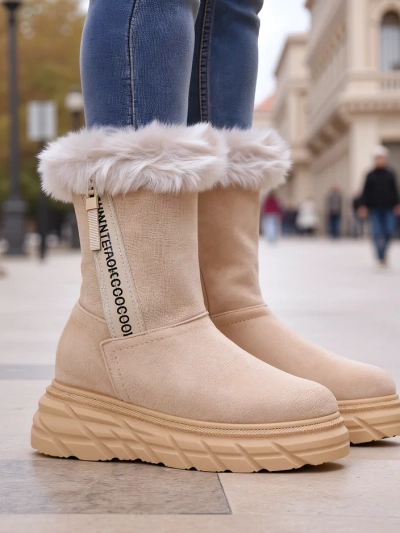 Royalfashion Bottes de neige pour femmes Zebio