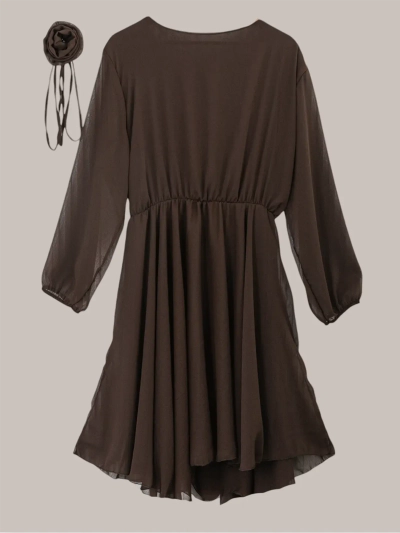 Robe classique pour femme de longueur genou de Royalfashion