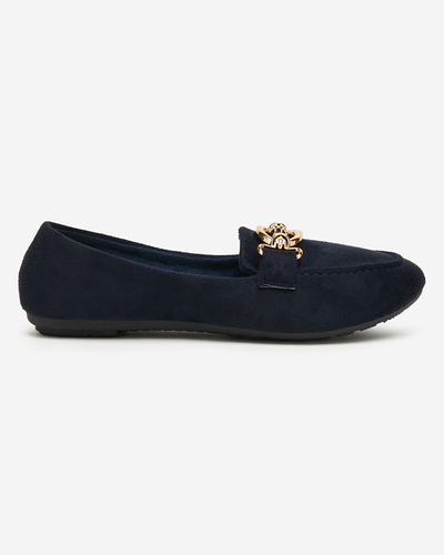 Mocassins en éco-daim bleu marine Brussi - Footwear