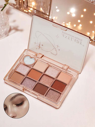 Palette de 12 Fards à Paupières Chocolat Fondant