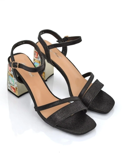 Royalfashion Sandales brillantes pour femmes Crystal Charm