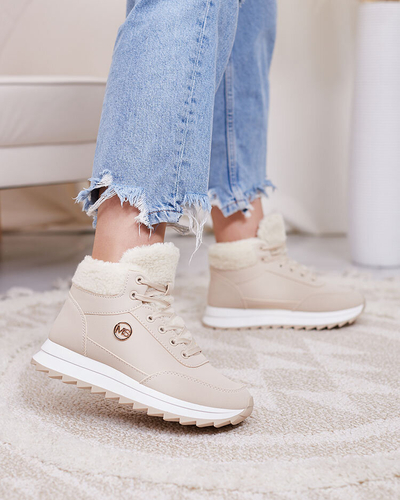Royalfashion Chaussures de sport isolées pour femmes en beige Cerrto