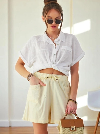 Royalfashion Shorts en coton pour femmes