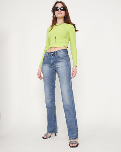 Pantalon denim classique femme - Vêtements