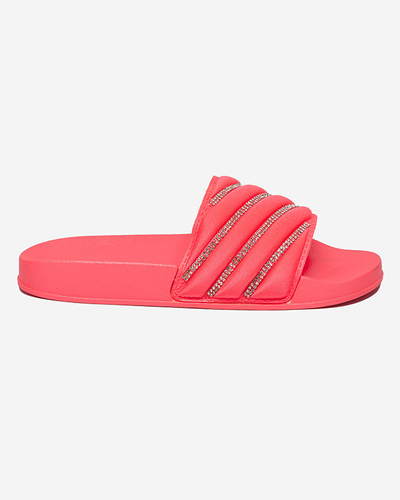 OUTLET Chaussons femme corail avec zircons cubiques Mytaris - Footwear