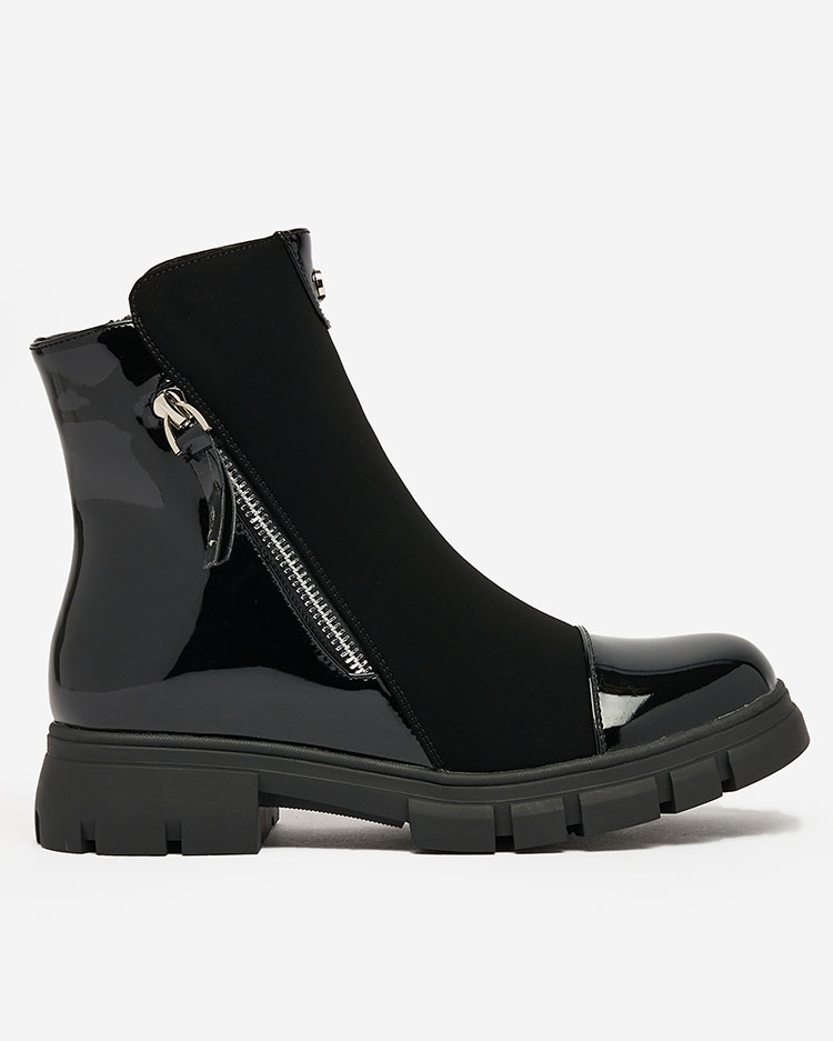 Royalfashion Bottes noires mattes pour femmes Dedaheh