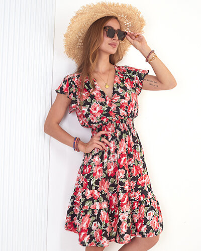 Royalfashion Robe imprimée pour femme