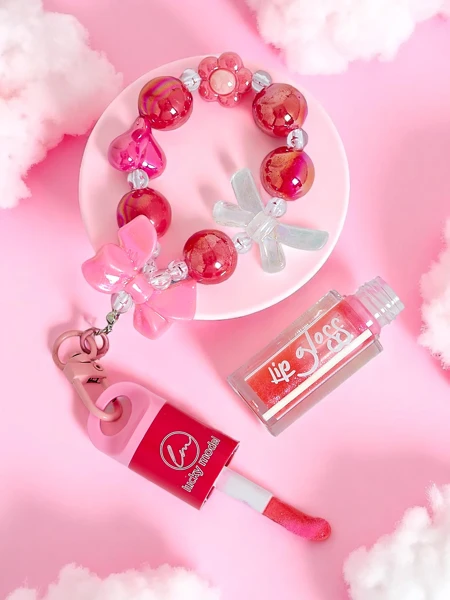 Gloss à lèvres pour enfants avec bracelet Fraise
