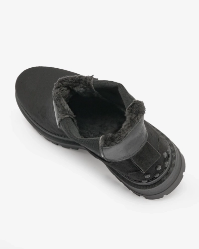 Royalfashion Bottes Comfy Walk isolées pour femmes, noires