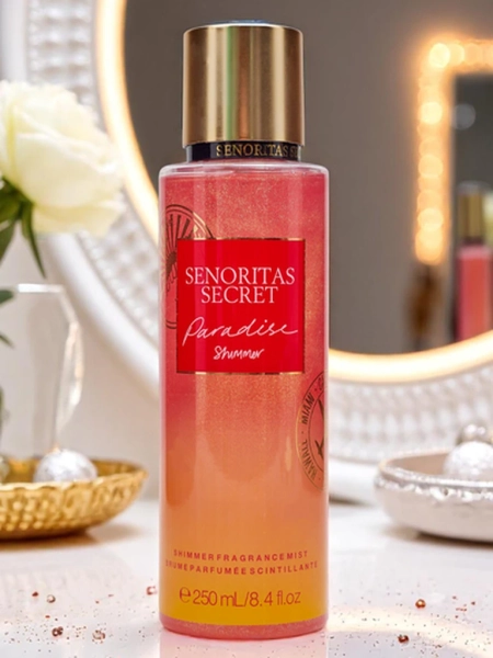 Senoritas Secret Brume pour le corps Paradise Shimmer avec paillettes