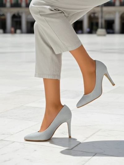 Royalfashion Glitter talons aiguilles pour femmes Enen