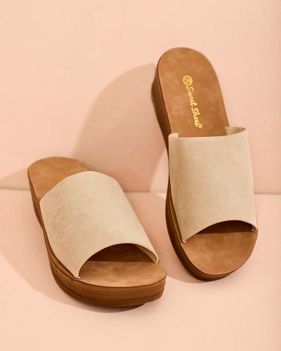 Royalfashion Tongs à talon bas Saffil pour femme