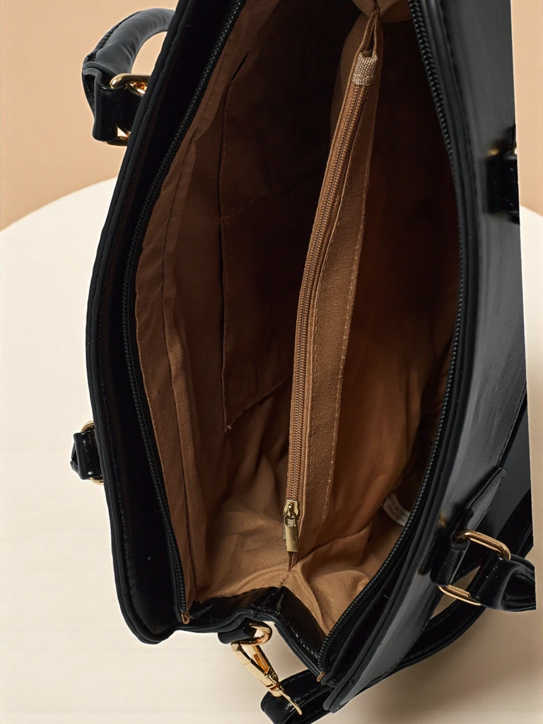 Sac à main shopper en cuir écologique gaufré Iron Lace