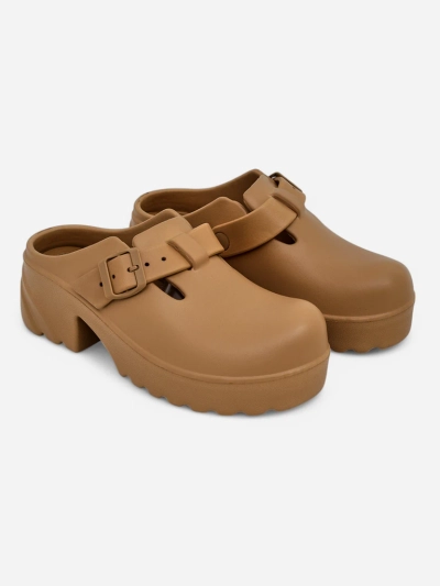 Royalfashion Sandales à talons en caoutchouc pour femmes Voxones