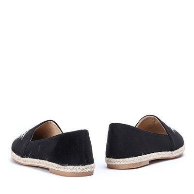 OUTLET Espadrilles noires avec un patch Borneo - Chaussures