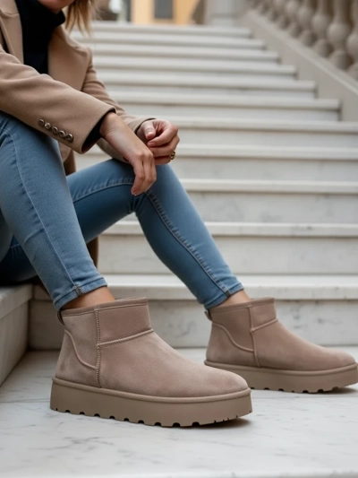 Royalfashion Bottes de neige a'la plateforme pour femmes Dagodo
