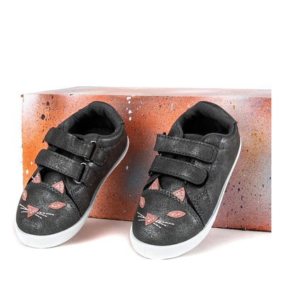 Sneakers enfant gris Baggi - Chaussures