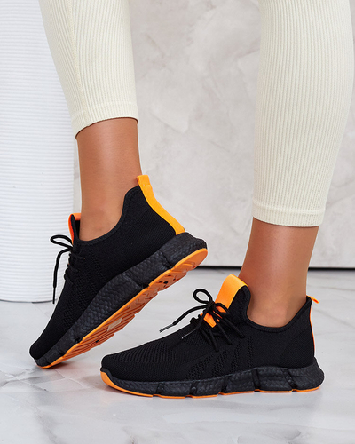Chaussures de sport pour femmes noires et fuchsia Bommgi - Footwear