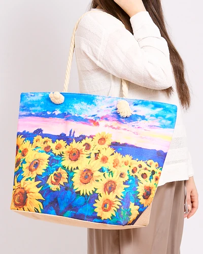 Royalfashion Grand sac en tissu avec impression