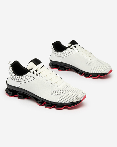 Royalfashion Chaussures de sport pour hommes blanches Setorla