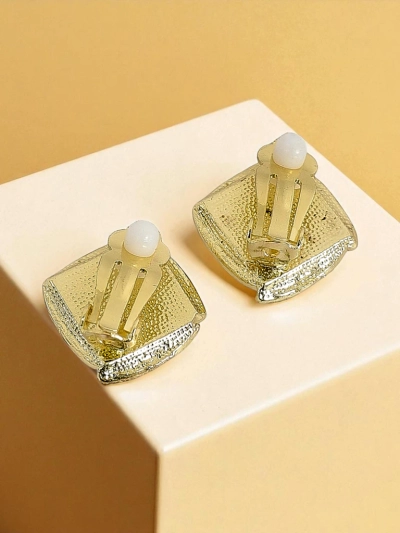 Boucles d'oreilles clips pour femmes avec perle