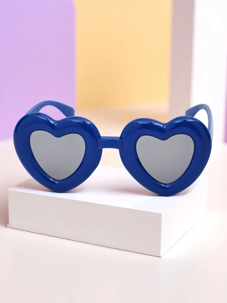 Royalfashion Lunettes de soleil pour enfants en forme de cœur