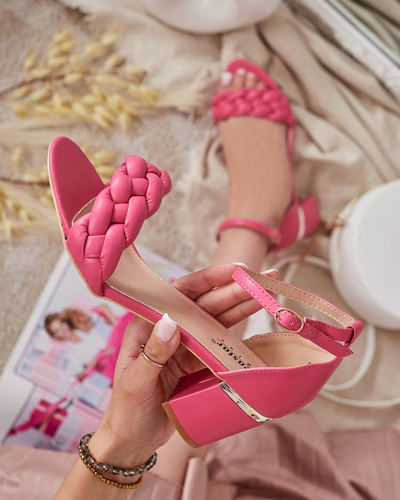 Fuchsia Sandales à talon pour femme Marines - Footwear