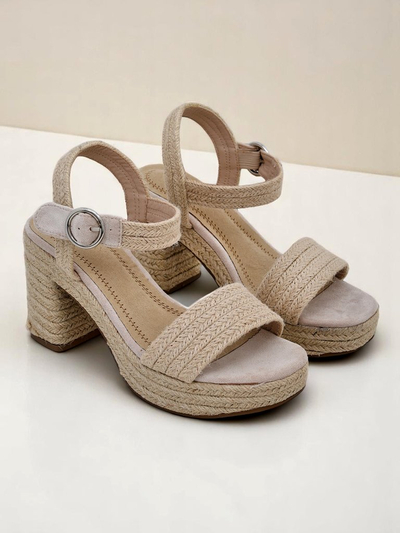 Sandales en corde de jute pour femme Royalfashion Alabamma