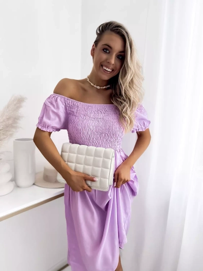 Mini robe femme violet a'la hiszpanka- Vêtements