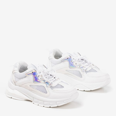 Espadrilles de sport blanches avec inserts holographiques Igalea - Chaussures 1